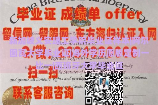 新加坡义安理工学院毕业证样本|阿尔图瓦大学毕业证|海外学历原版定制一比一|西班牙大学毕业证